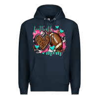 Navy football mom Premium Hoodie - AdoDesignShop