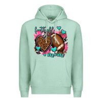 Seafoam football mom Premium Hoodie - AdoDesignShop