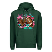 Sports Green football mom Premium Hoodie - AdoDesignShop