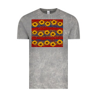 Cloud Rock usa and sunflower pattern Vintage Tee - Artiststas