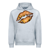 Heather Grey Western Sunflower Lips Urban Hoodie - Bettercallsaul