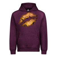 Mauve Wine Western Sunflower Lips Urban Hoodie - Bettercallsaul