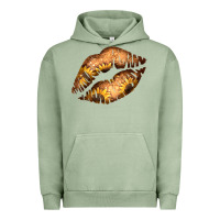Pigment Oil Green Western Sunflower Lips Urban Hoodie - Bettercallsaul