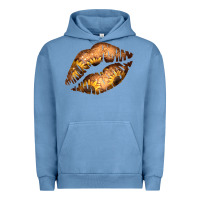 Pigment Pebble Blue Western Sunflower Lips Urban Hoodie - Bettercallsaul