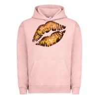Pigment Salmon Western Sunflower Lips Urban Hoodie - Bettercallsaul