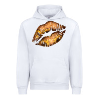 White Western Sunflower Lips Urban Hoodie - Bettercallsaul