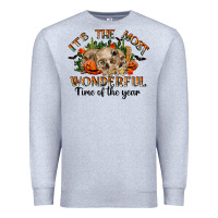 Heather Grey it's the most wonderful time of the year Premium Sweatshirt - RanaPortraitStore