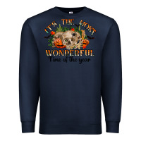 Navy it's the most wonderful time of the year Premium Sweatshirt - RanaPortraitStore