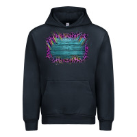 Navy Aztec Wood Leopard Frame Urban Hoodie - Bettercallsaul