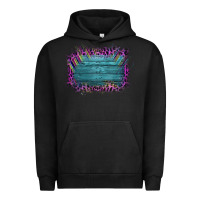 Pigment Black Aztec Wood Leopard Frame Urban Hoodie - Bettercallsaul
