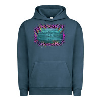 Pigment Midnight Navy Aztec Wood Leopard Frame Urban Hoodie - Bettercallsaul