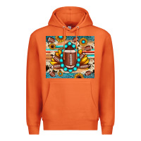 Carrot football cowhide sunflower Premium Hoodie - JahusDesignShop
