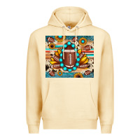 Pina Colada football cowhide sunflower Premium Hoodie - JahusDesignShop