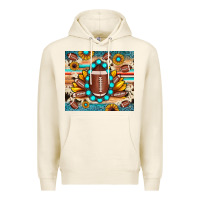 Tofu football cowhide sunflower Premium Hoodie - JahusDesignShop