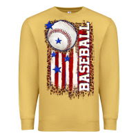 Antique Gold baseball american flag Premium Sweatshirt - texasbilliewilder