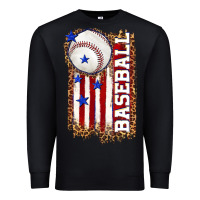 Black baseball american flag Premium Sweatshirt - texasbilliewilder
