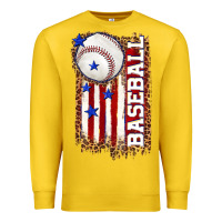 Lemon baseball american flag Premium Sweatshirt - texasbilliewilder