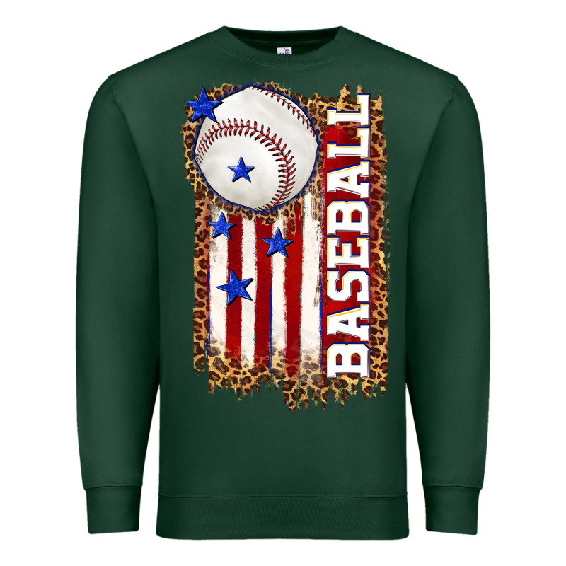 Baseball American Flag Premium Sweatshirt by texasbilliewilder | Teevron