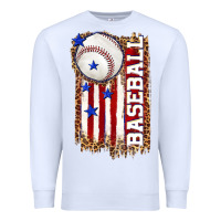 White baseball american flag Premium Sweatshirt - texasbilliewilder