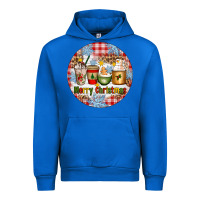 Cobalt Merry Christmas Coffee Cups Urban Hoodie - Artiststas