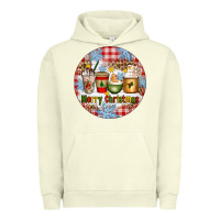 Merry Christmas Coffee Cups Urban Hoodie | Teevron