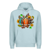 Blue Mist fall football sunflower and fall Premium Hoodie - AdoDesignShop