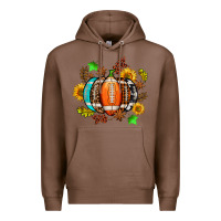 Chestnut fall football sunflower and fall Premium Hoodie - AdoDesignShop