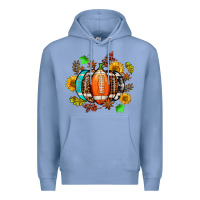 Colony Blue fall football sunflower and fall Premium Hoodie - AdoDesignShop