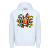 White fall football sunflower and fall Premium Hoodie - AdoDesignShop
