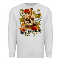 Dove Grey karma bites back Premium Sweatshirt - RanaPortraitStore