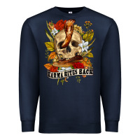 Navy karma bites back Premium Sweatshirt - RanaPortraitStore