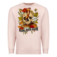 Pale Pink karma bites back Premium Sweatshirt - RanaPortraitStore