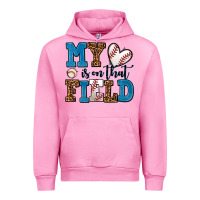 Fuchsia Pink my heart is on that field baseball Urban Hoodie - AdoDesignShop