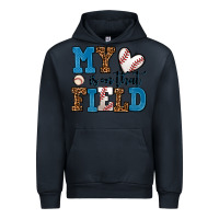 Navy my heart is on that field baseball Urban Hoodie - AdoDesignShop