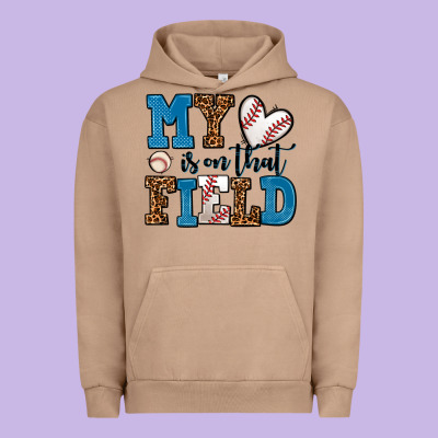 My Heart Is On That Field Baseball Urban Hoodie Designed By Adodesignshop