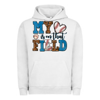 Pigment Lunar Rock my heart is on that field baseball Urban Hoodie - AdoDesignShop