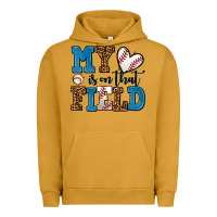 Pigment Peanut Butter my heart is on that field baseball Urban Hoodie - AdoDesignShop