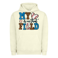 Pigment Pistachio my heart is on that field baseball Urban Hoodie - AdoDesignShop