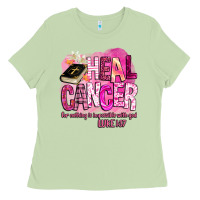 Matcha heal cancer for nothing is impossible with god Ladies Tee - BarkalooDesign