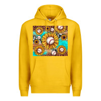 Lemon baseball leopard turquoise sunflower Premium Hoodie - JahusDesignShop