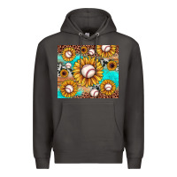Smoke baseball leopard turquoise sunflower Premium Hoodie - JahusDesignShop