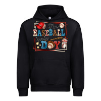 Black its a baseball kinda day Urban Hoodie - AdoDesignShop