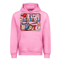 Fuchsia Pink its a baseball kinda day Urban Hoodie - AdoDesignShop