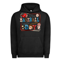 Pigment Black its a baseball kinda day Urban Hoodie - AdoDesignShop