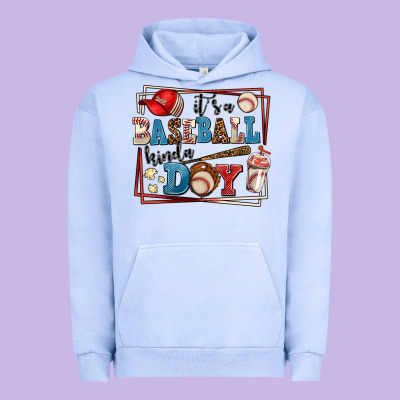 Its A Baseball Kinda Day Urban Hoodie Designed By Adodesignshop