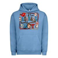 Pigment Pebble Blue its a baseball kinda day Urban Hoodie - AdoDesignShop