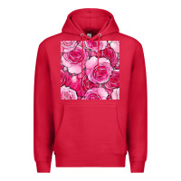 Cardinal valentines day all dress up roses seamless pattern Premium Hoodie - BundleAndBundleShop