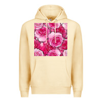Pina Colada valentines day all dress up roses seamless pattern Premium Hoodie - BundleAndBundleShop
