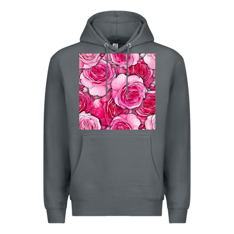 Valentines Day All Dress Up Roses Seamless Pattern Premium Hoodie by BundleAndBundleShop | Teevron