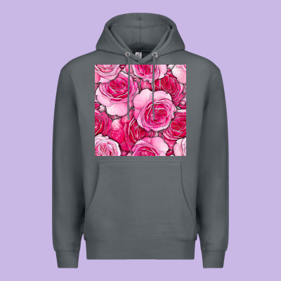 Valentines Day All Dress Up Roses Seamless Pattern Premium Hoodie Designed By Bundleandbundleshop